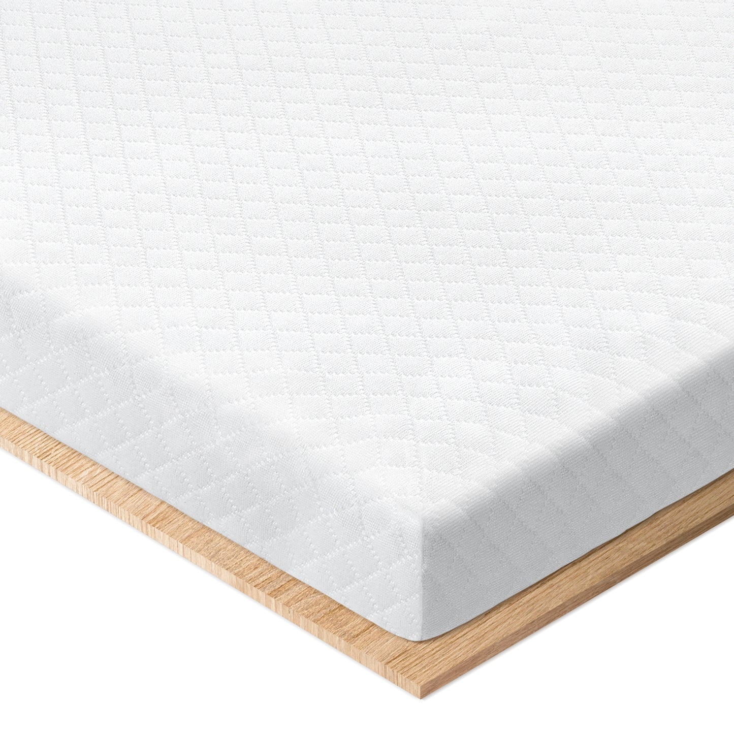 WakeSpring 7-Zone Support Memory Foam Mattress Topper Non-Slip Design with Washable Cover