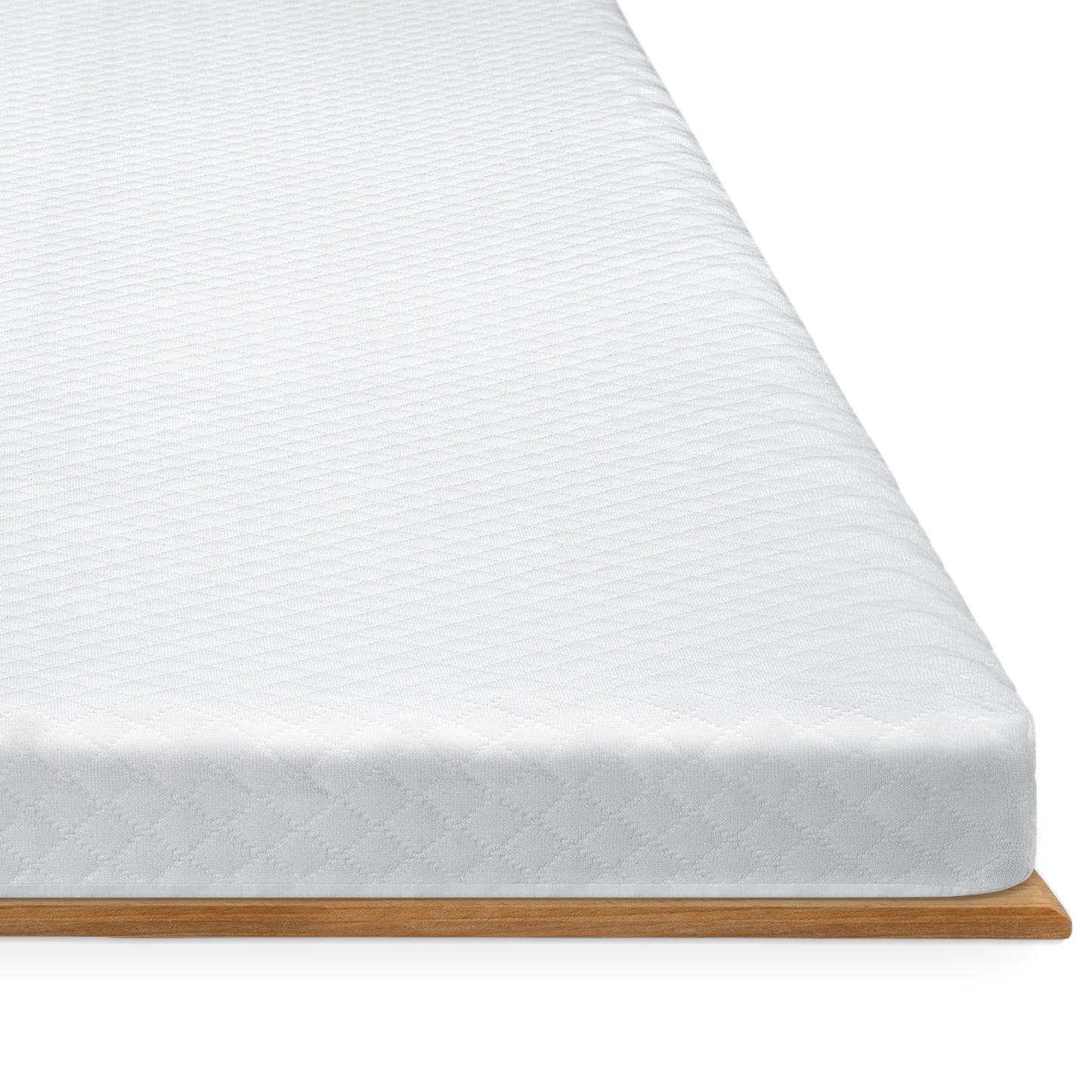 WakeSpring 7-Zone Support Memory Foam Mattress Topper Non-Slip Design with Washable Cover